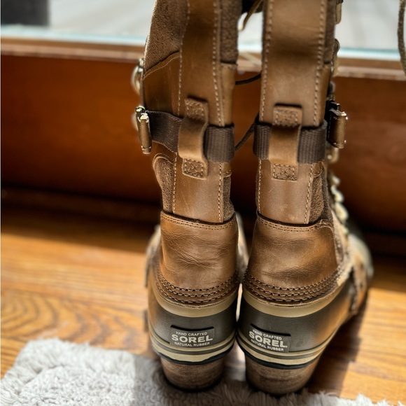 Tall Brown Waterproof Winter Sorel Boots Women’s Size 7 - Picture 3 of 5